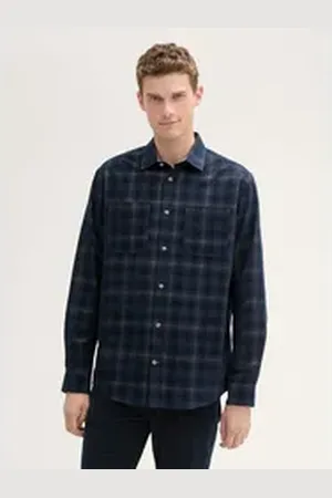 TOM TAILOR Langarmhemd blau XXXL