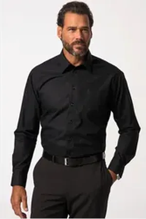 JP 1880 Businesshemd Hemd Business Variokragen bis 8XL Comfort Fit schwarz 8XL