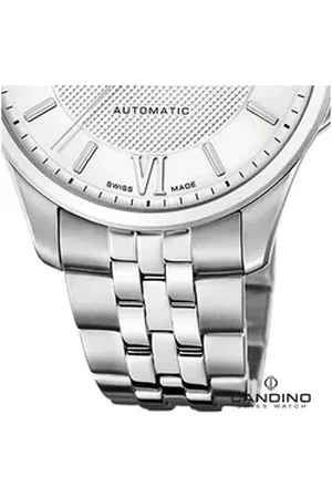 Candino Quarzuhr Herrenuhr Edelstahl silber, (Analoguhr), Herren Armbanduhr rund, Edelstahlarmband silber, Luxus silberfarben