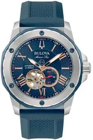 BULOVA Automatikuhr Automatic Herren Automatikuhr blau