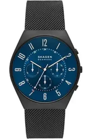 Skagen Chronograph Herren-Uhren Analog Quarz, Klassikuhr