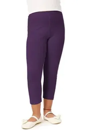 Merry Style Leggings Mädchen 3/4 Capri MS10-131 (1-tlg) elastischer Bund lila 146