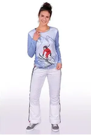 Almgwand Trachtenjeans Skihose Damen - SCHÜSSELKOPF - weiß/grau meliert grau 42