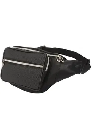 Mf Next Com Bauchtasche Bauchtasche UrbanEdge Schwarze Hüfttasche aus Nappa-Leder Fronttasche (1-tlg)