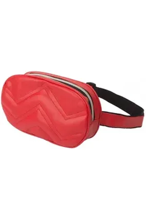 Mf Next Com Bauchtasche Bauchtasche RubyLine – Rote Hüfttasche mit Reißverschluss, 23x13 cm (1-tlg)