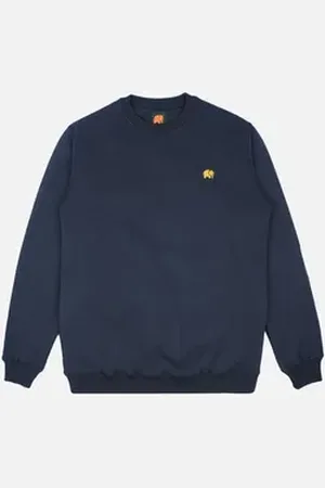 TRENDSPLANT Rundhalspullover Organic Essential Sweater Blue blau XXL