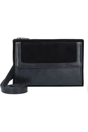 Cowboysbag Umhängetasche Seventies Suede, Leder schwarz