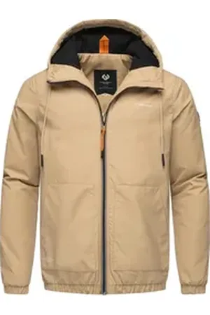 Ragwear Outdoorjacke Windeyer Stylische Herren Übergangsjacke mit Kapuze braun S (48)
