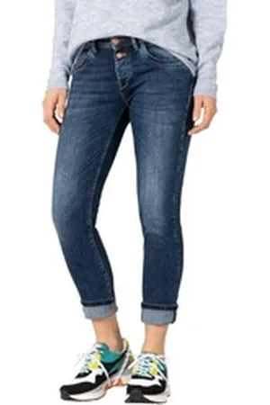 Timezone Slim-fit-Jeans SLIM NALITZ 7/8 mit Stretch blau W 31