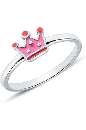 Unique Silberring Ring Krone für Mädchen aus 925er Silber silberfarben 48 (15.3)