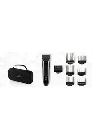 ETA Haar- und Bartschneider Roger 934590000, incl. Aufsatz zum Effilieren, 6 Aufsätze (4 - 30 mm) schwarz