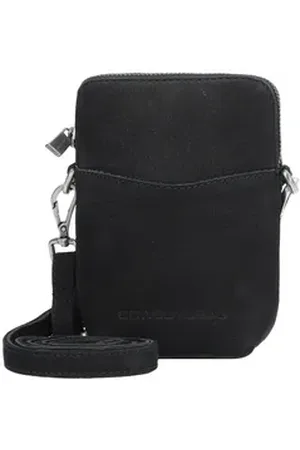 Cowboysbag Umhängetasche Newton, Leder schwarz