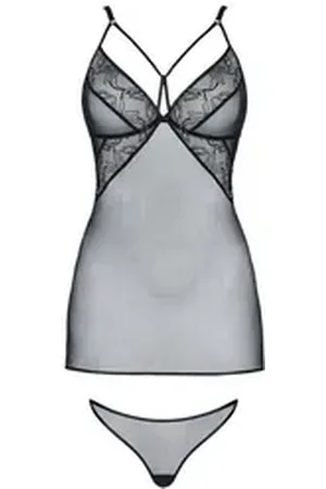Demoniq Negligé Negligee in schwarz - M schwarz M