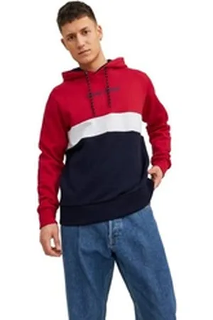 JACK & JONES Hoodie JJEREID BLOCKING aus Baumwollmix bunt S