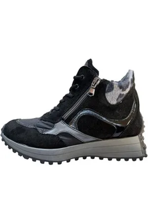 Waldläufer Waldläufer WALDLAEUFER Damen Stiefelette H-Pinky 797703-600-564 schwarz asphalt Stiefelette bunt|schwarz 38 EU
