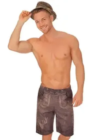 KRÜGER KRÜGER BUAM Badehose Trachten Badehose - BÄDA - braun braun S
