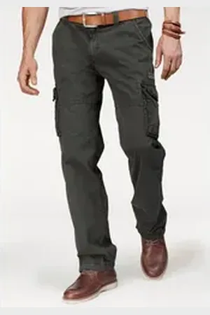 Alpha Industries Cargohose Jet Pant mit seitlichen Cargotaschen und Kordelzug am Beinabschluss grau 34