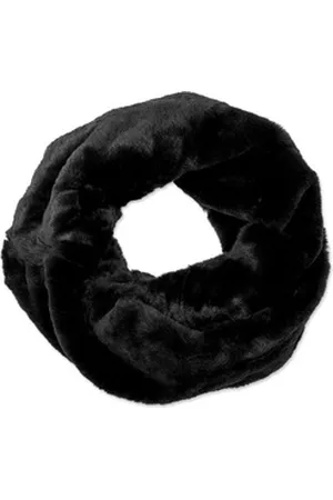 CASPAR Loop SC480 warmer eleganter Damen Winter Fell Loop Schal schwarz