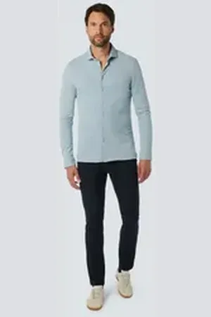 No Excess Langarmshirt Shirt Jersey Melange Stretch XL