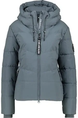 alife kickin Winterjacke Michaela Steppjacke, Winterjacke mit Kapuze grau 44