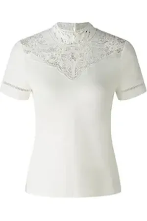 Oui Poloshirt weiß 36
