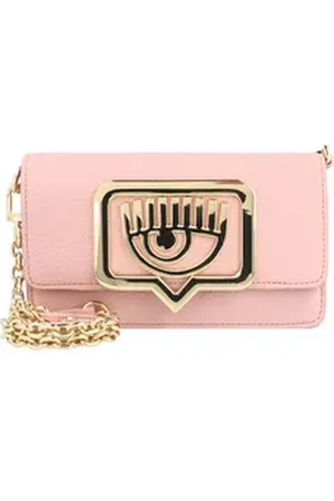 Chiara Ferragni Clutch Eyelike buckle, Polyurethan rosa