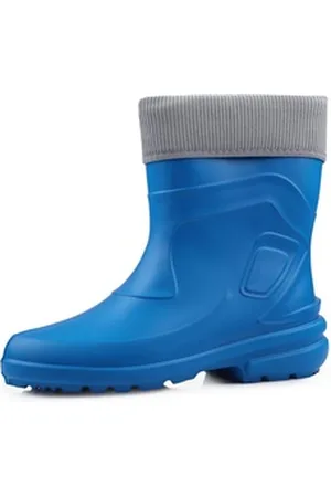 Ladeheid EVA Thermo Regenstiefel Damen LA-800-2017 Gummistiefel mit herausnehmbares Innenfutter blau|grau 42 EU