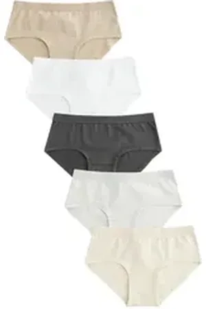 Next Hipster 7er-Pack Slips, Hipster (5-St) beige 122-128 (7-8 J.)