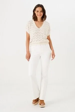Garcia Slim-fit-Jeans Celia Flare weiß 34