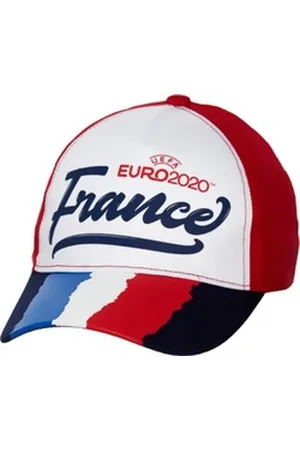 Coole-Fun-T-Shirts Schirmmütze FRANKREICH Kinder Basecap Schirmmütze Fußball EM Europameisterschaft FRANCE Base und Snapback Jungen + Mädchen für Kita, Schule, Einschulung Gr.52 + 54 weiß 52