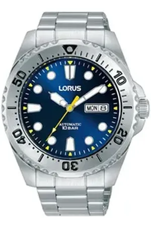 Lorus Watches LORUS Automatikuhr Sports RL473BX9, Armbanduhr, Herrenuhr, Mechanische Uhr, Edelstahlarmband, analog silberfarben