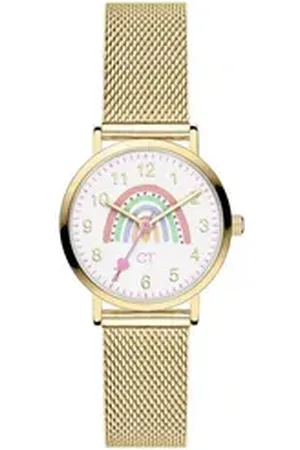 Cool Time Kids Quarzuhr Edelstahl goldfarben