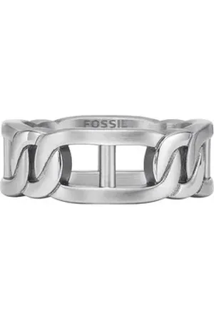 Fossil Fingerring Herren-Herrenring Edelstahl silberfarben 63