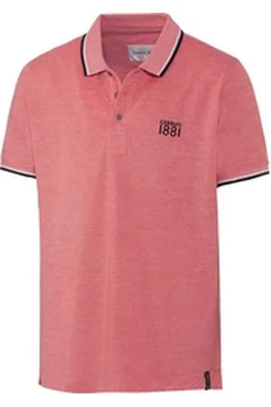 Cerruti 1881 1881 Poloshirt aus hochwertigem Baumwoll-Piqué in Melé-Optik orange XXXL