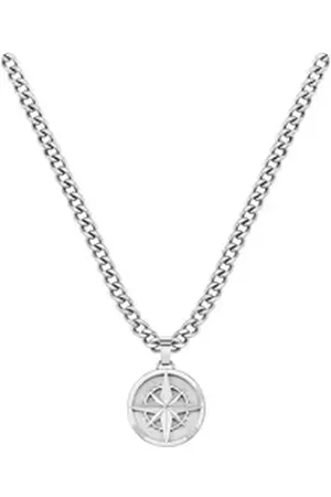 HUGO BOSS Kette mit Anhänger Schmuck Edelstahl Halsschmuck Panzerkette NORTH silberfarben