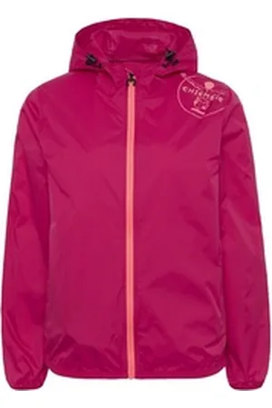 CHIEMSEE Outdoorjacke Regenjacke mit Labelprint an der Schulterpartie 1 rosa|rot XXS