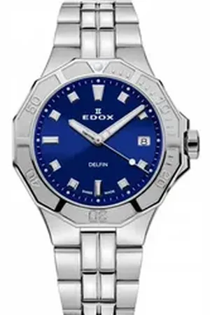 Edox Quarzuhr 53020-3M-BUN Delfin Diver Damenuhr 38mm 20ATM 53020-3M-BUN Delfin Diver Damenuhr 38mm 20ATM