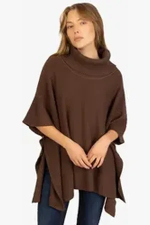 Kraimod Strickjacke mit Rollkragen braun 40