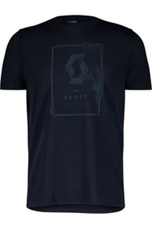Scott T-Shirt Defined Dri T-Shirt mit großem Print auf der Brust blau XL