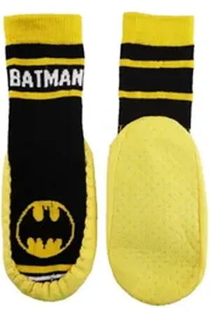 Batman DC Comics ABS-Socken Kinder Stoppersocken Kita Socken Gr. 23 bis 27 gelb 25/26