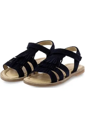 Clic! Sandalen mit Franzen Mädchen Leder Blau 9431 Sandalette 30 EU
