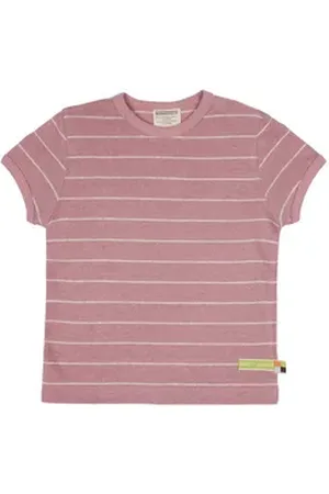 loud + proud T-Shirt mit Leinen Bio Baumwolle, GOTS rosa 74/80