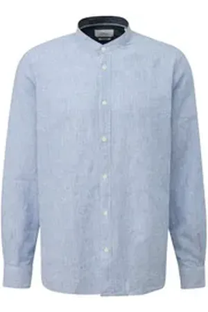 QS by s.Oliver Langarmhemd blau XL