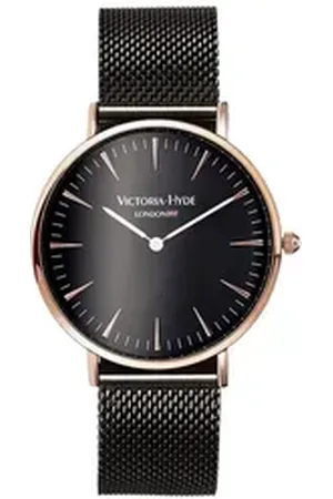 VICTORIA HYDE Quarzuhr Metropolitan Modern Unisex Basic Mesh-Armband, (1-tlg., Kein Set) schwarz
