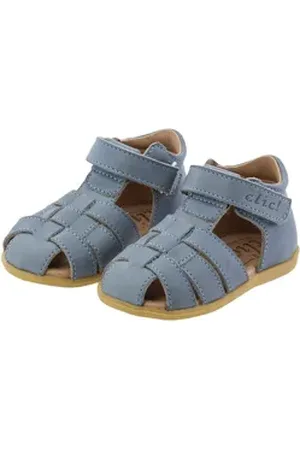 Clic! Sandalen Jungen Lauflernschuhe Leder Blau 9737 Sandalette 25 EU