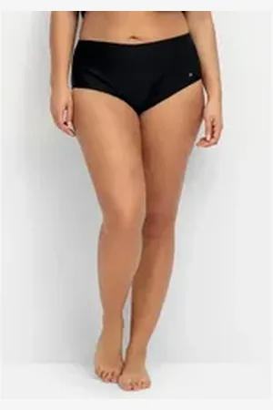 Sheego Bikini-Hose Große Größen in hohem Schnitt, mit Shaping-Einsatz schwarz 56