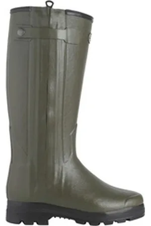 Le Chameau Gummistiefel Chasseur Wool Lined Gummistiefel Herausnehmbare Innensohle, Wärmeisolation grün 42 EU
