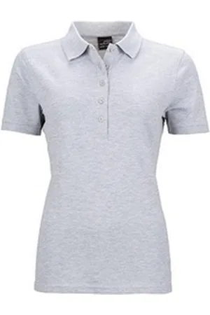 James & Nicholson Poloshirt Damen Elastic Polo Piqué / Taillierter Schnitt XL