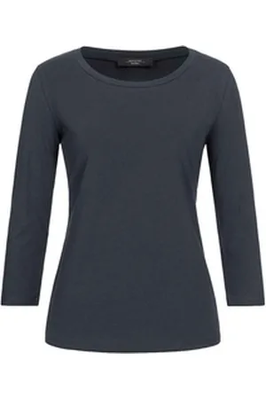 Max Mara Langarmshirt Langarmshirt MULTIA blau L