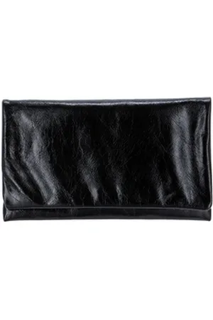 Abro+ Clutch Leather Athene schwarz S | 23.5 cm x 14.5 cm x 2.5 cm